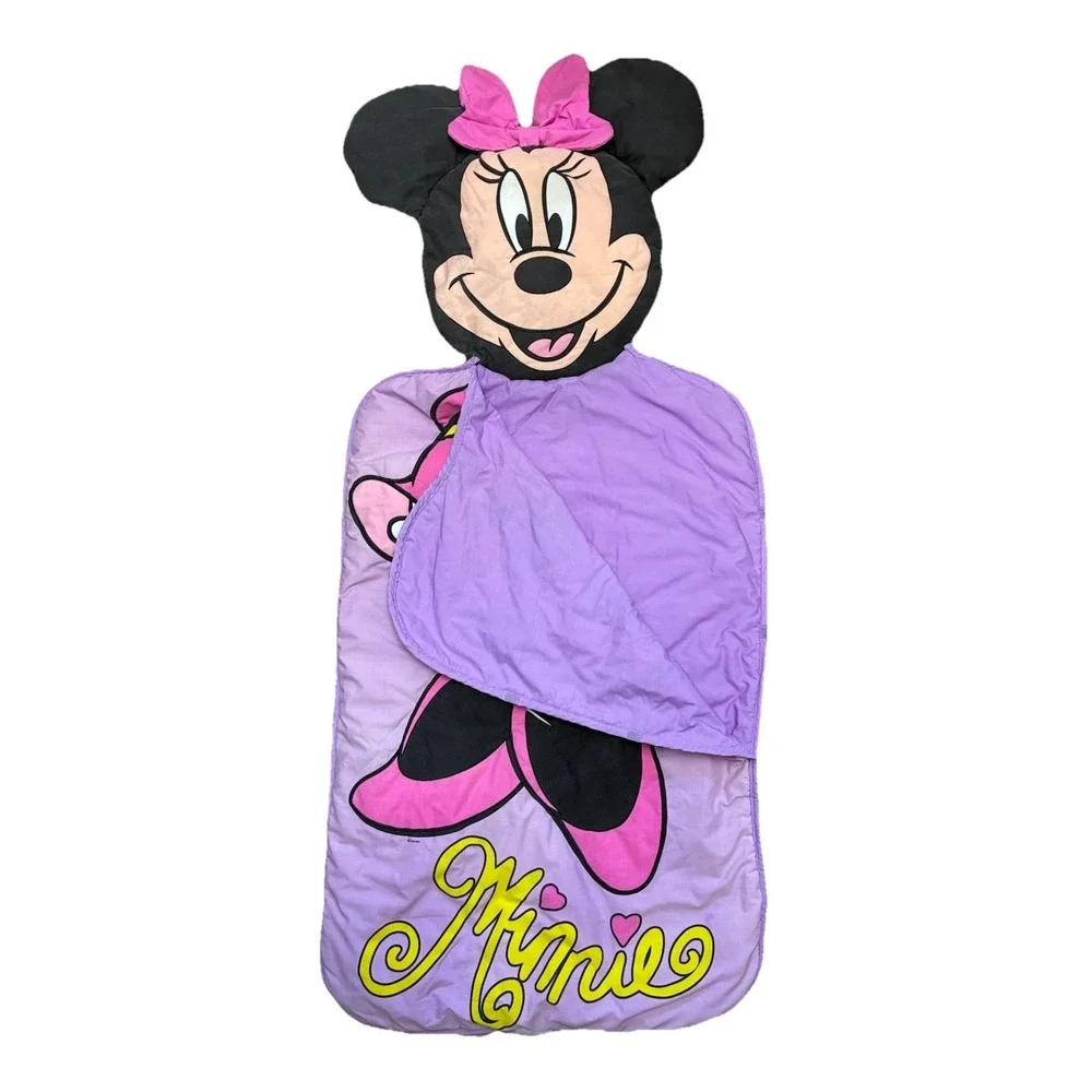 Disney Sleeping Bag Girls Minnie Mouse‎ Purple 52x22